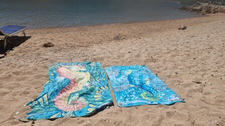 SooBluu Reishanddoek en Strandlaken XL HIPPO 100 x 190 cm