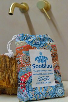 SooBluu Reishanddoek en Strandlaken XL TURTLE 100 x 190 cm