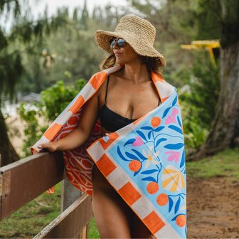 Buvanha Valencia Strandlaken &ndash; 160 x 80 cm