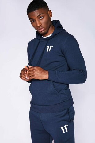 Sweater 11 Degrees Hoodie Heren Navy