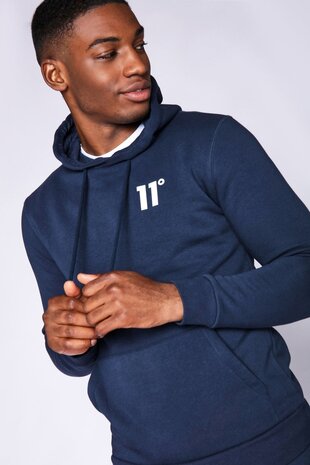 Sweater 11 Degrees Hoodie Heren Navy