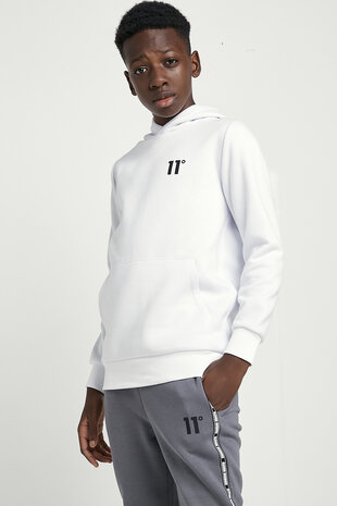 11 Degrees Core Pullover Hoodie White