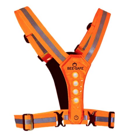 Bee Safe Led Harness USB Oranje