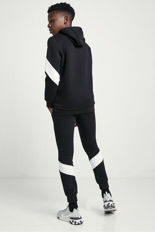 11 Degrees Cut And Sew Panel Pullover Hoodie 