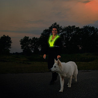 Bee Safe Led Vest USB Oranje