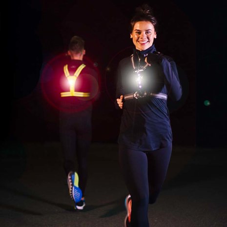 Bee Safe Led Vest USB Oranje