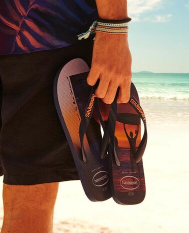 Havaianas Hype Navy Blue / Navy Blue / Begonia Orange