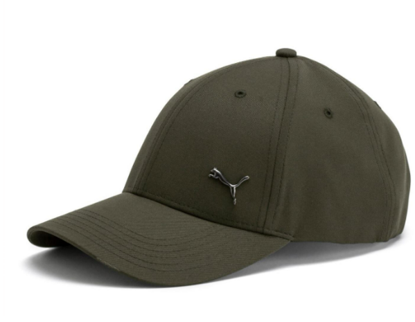 Puma Cap in Forest Night met metal logo