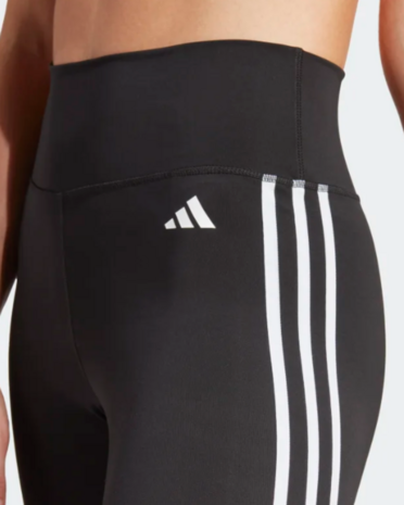 Adidas Essentials 3 stripes 7/8 legging Zwart/Wit