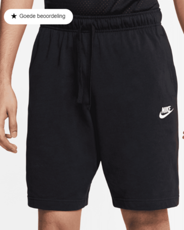 Nike Sportswear Club Short Heren Zwart