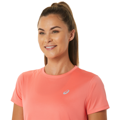 Asics Women Core SS Top Papaya