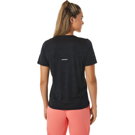 Asics Women Race V-Neck SS Top Zwart