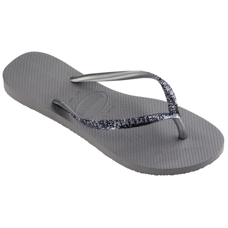 Havaianas Ladies Slim Glitter II Steel Grey