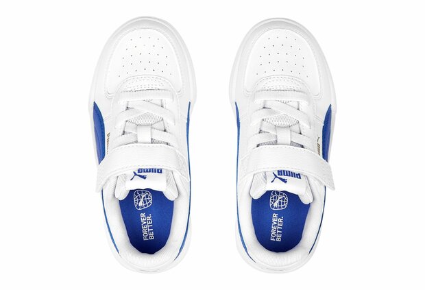 Puma Caven Junior Wit Royalblue