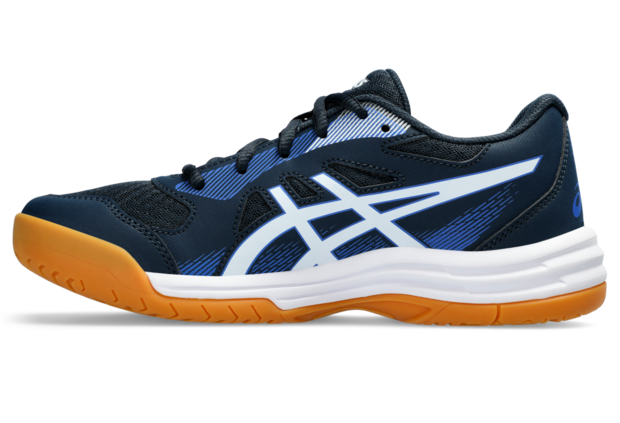 Asics Upcourt 5 Indoorschoenen Kids French Blauw/Wit