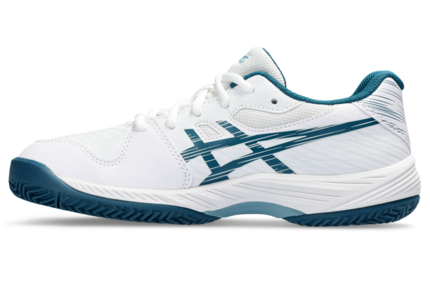 Asics Gel Game 9 Clay/OC GS Wit/Restful Teal