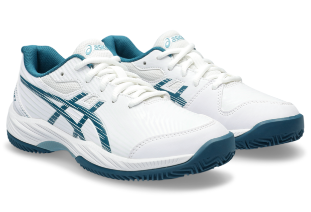 Asics Gel Game 9 Clay/OC GS Wit/Restful Teal