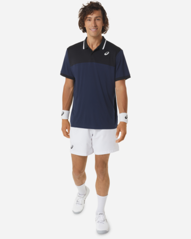 Asics Men Court Polo Shirt Midnight/Performance Black