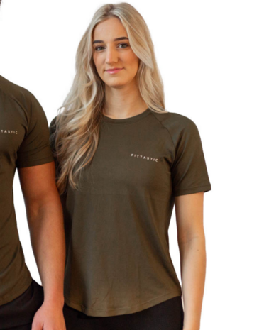Fittastic T-shirt Dames Army Green