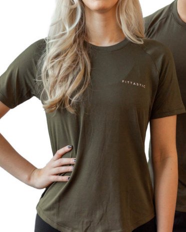 Fittastic T-shirt Dames Army Green