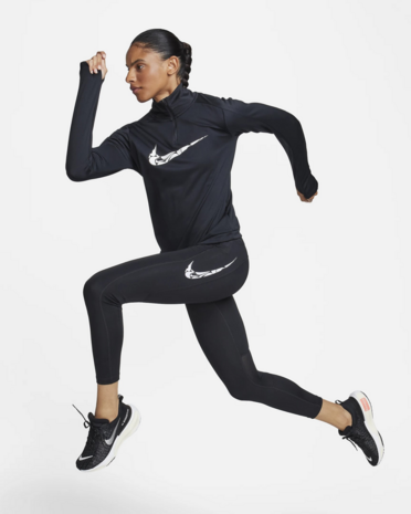 Nike Swoosh Fast Women Tight Black
