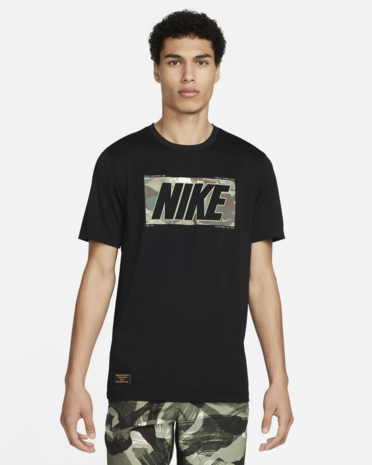 Nike Dri-Fit Men's Fitness T-shirt Zwart