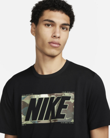 Nike Dri-Fit Men's Fitness T-shirt Zwart