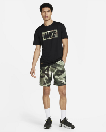 Nike Dri-Fit Men's Fitness T-shirt Zwart