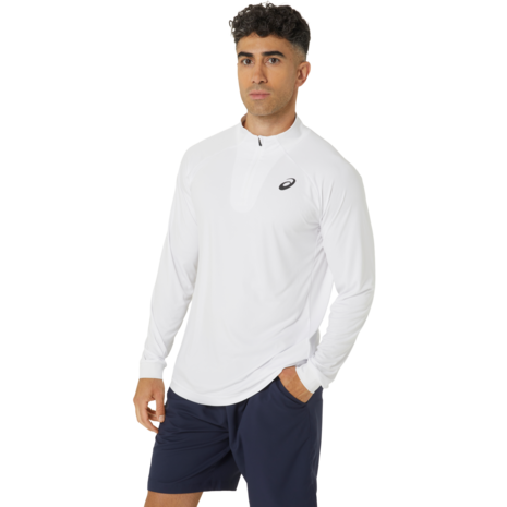 Asics Men Court 1/2-zip Top - Wit