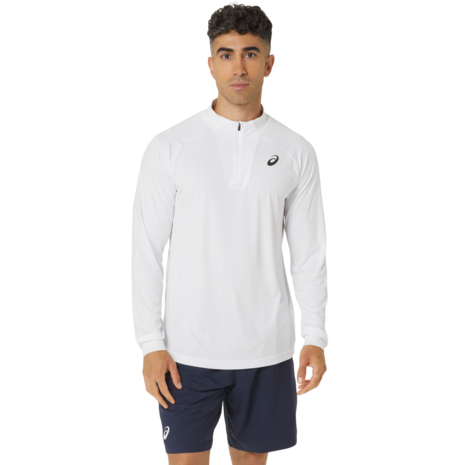 Asics Men Court 1/2-zip Top - Wit