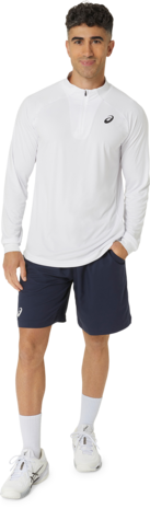 Asics Men Court 1/2-zip Top - Wit