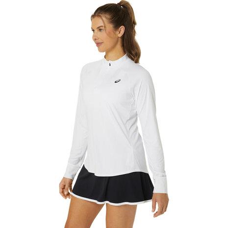 Asics Women Court 1/2-zip Top - Wit