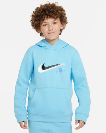 Nike Boys NSW SI Fleece Hoodie - Aquarius Blue