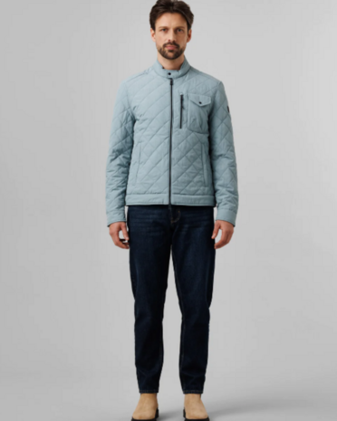 Reset Nemours Bomber Jacket - Pale Aqua