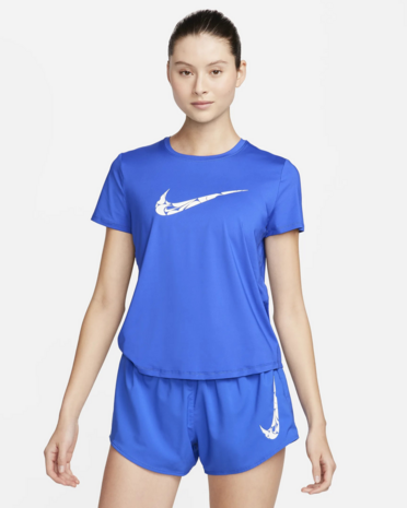 Nike One Swoosh Tee Women's - Royal-Wit
