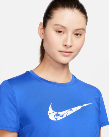 Nike One Swoosh Tee Women's - Royal-Wit