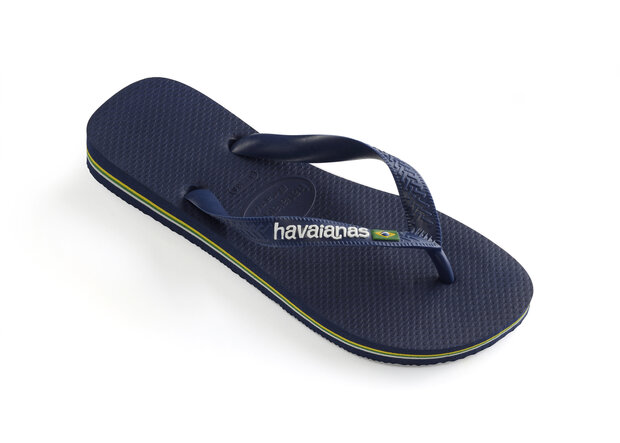 Havaianas Brasil Logo Navy Blue