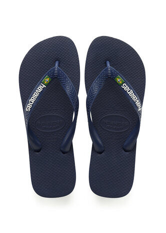 Havaianas Brasil Logo Navy Blue