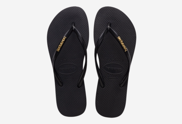 Havaianas Slim Logo Metallic - 4119875.1924 - Black/Gold