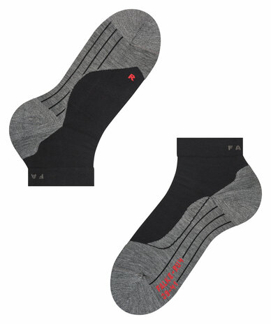 Falke RU4 Short Dames Sokken ZWART
