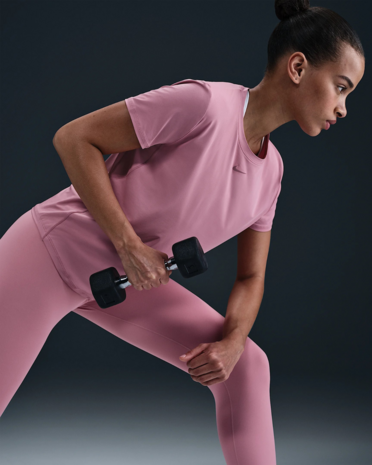 NIKE One Classic Women's Dri-Fit T-SHIRT - FN2798-699 -Pink/Black