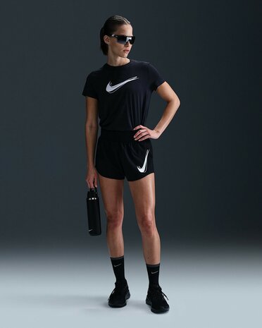 Nike One Swoosh Women's Dri-Fit Short - HJ2195-010 - Black