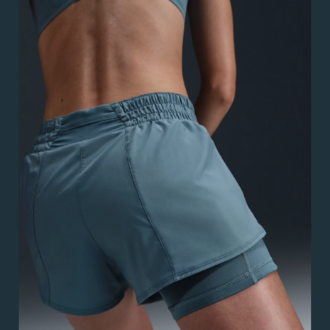Nike One Women's Dri-Fit Short - DX6012-006 - Smokey Blue