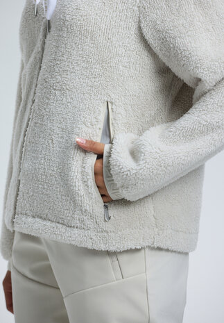 LUHTA IISSALO DAMES TEDDY VEST ECRU