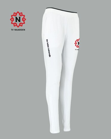 TV Naarden Dames Trainingsbroek Wit met clublogo