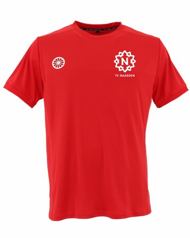TV Naarden Jongens Shirt Rood met clublogo