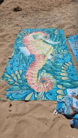 SooBluu Reishanddoek en Strandlaken XL HIPPO 100 x 190 cm