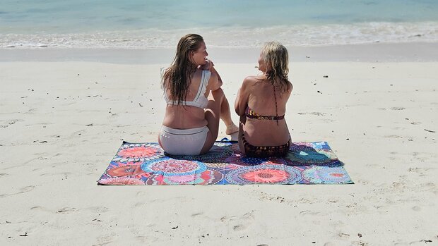 SooBluu Reishanddoek en Strandlaken L ANEMON 100 x 160 cm