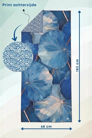 SooBluu Yoga Handdoek LOTUS 68 x 183 cm