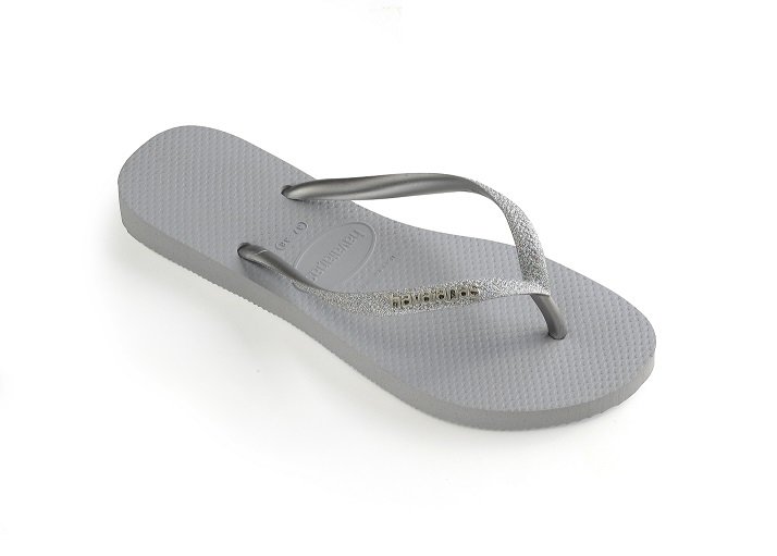 havaianas grey glitter